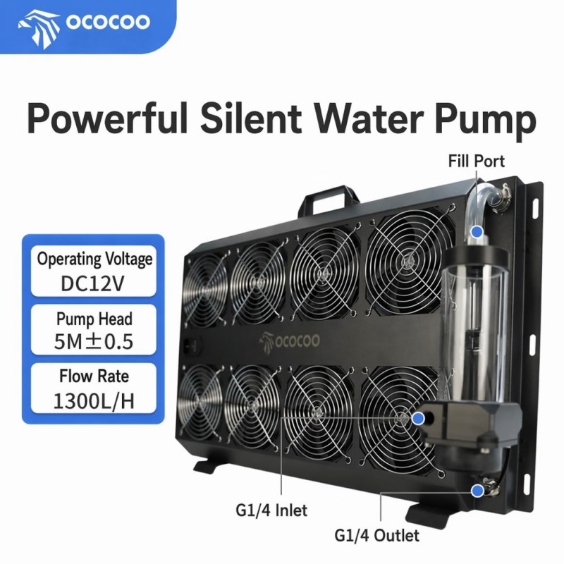 OCOCOO Integrated External Wat - External Radiator Water Cooling Kit recension och pris