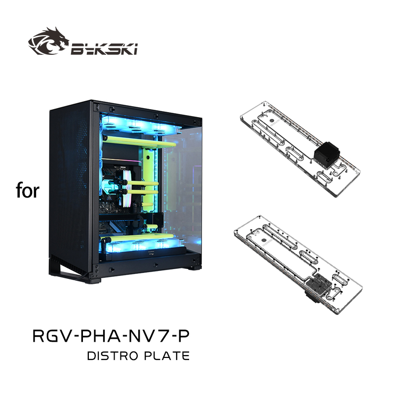 Bykski RGV-PHA-NV7-P Acrylic D - Distro Plate Ddc Pump Combo recension och pris